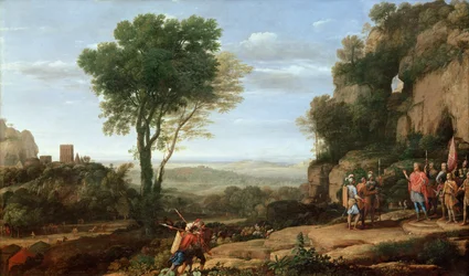 Maisema Daavidin kanssa Adullamin luolassa, 1658